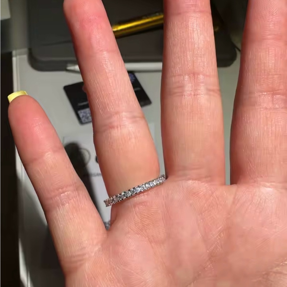 925 Sterling silver Moissanite Ring